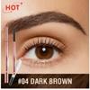 Карандаш для бровей Eyebrow Enhancer O.TW OO 3 в 1 с триммером, долговечный, точный, водостойкий, натуральный цвет, 04 ТЕМНО-КОРИЧНЕВЫЙ