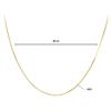 Silver necklace, gold-plated snake, 40 cm, for charm pendants, silver 925