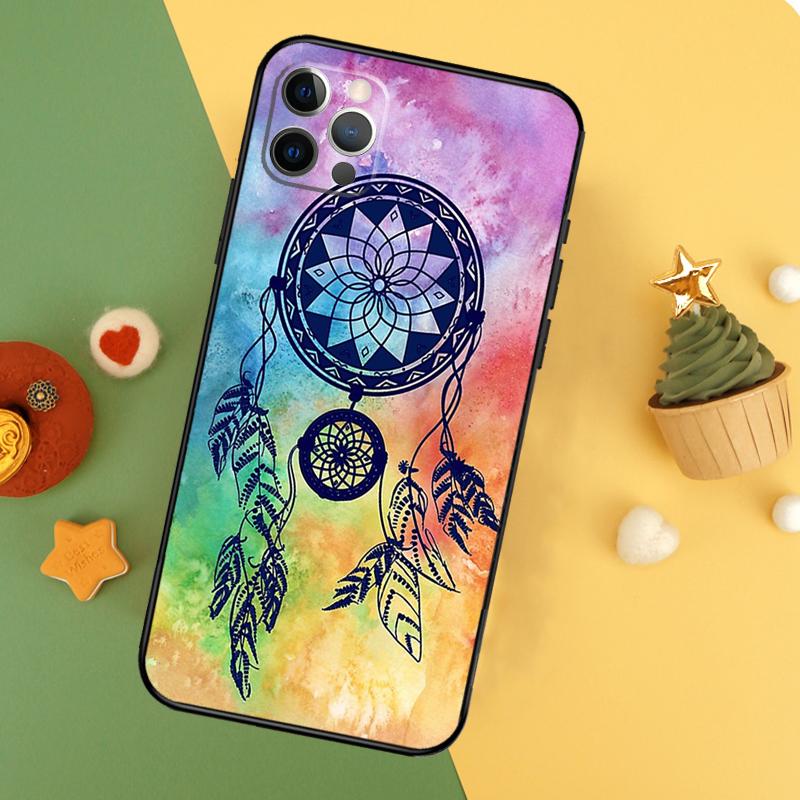 Чехол 'Ловец снов' для iPhone 11 12 13 14 16 15 Pro Max Mini XS Max X XR SE2 7 8 14 16 15 Plus