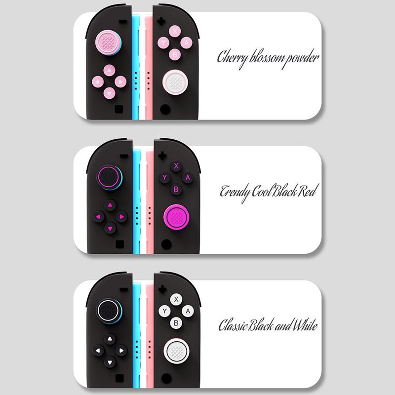 Дизайн Силиконовый Мягкий D-Pad Крестовина Кнопки Abxy Наклейка Кожа Чехол Для Switch Switch2 Силиконовая Накладка на Кнопку