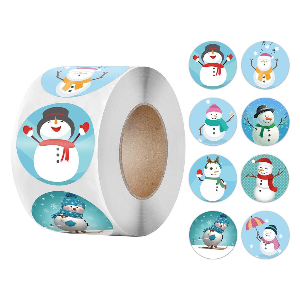 Pack Sticker Christmas Holiday Gift Decorating Gift 1 Roll 500 Posts Christmas