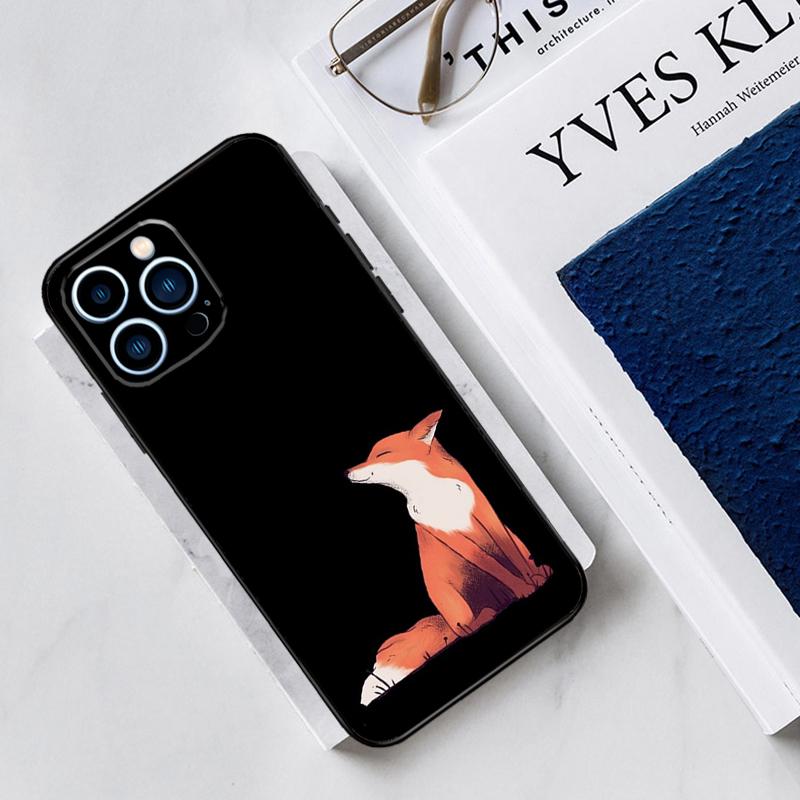 Акварельная живопись Чехол с лисой для iPhone 17 Air 15 14 11 16 Pro Max 12 13 Mini 15 16 Plus 16e Funda Силиконовый чехол