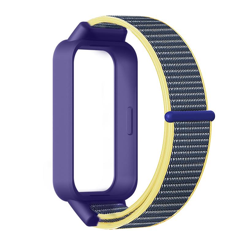 Чехол + Ремешок для Xiaomi Redmi band 3 аксессуары спортивный Нейлоновый браслет correa + Защитный Бампер корпус Чехол для mi band 9 active
