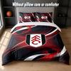 Fulham Football Design Bed Bedding Set 1 Duvet Cover + 2 Pillowcases Soft Breathable Household Bed Linens