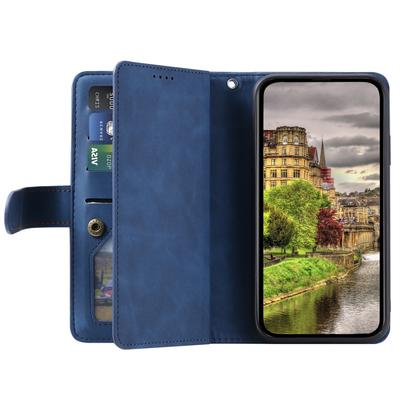 Чехол-книжка с молнией и 9 слотами для карт для Xiaomi Redmi Note 13 Pro 4G / Poco M6 Pro 4G
