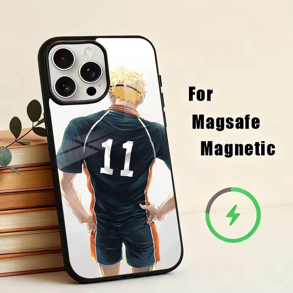 T-Tsukishima K-Kei Чехол для iPhone 17, 16, 15, 14, 13, 12, 11 Plus, Pro Магнитный с Magsafe Беспроводная зарядка