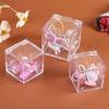 Transparent Flip-top BoxSquare Packaging Box Storage Box Thickened Micro-landscape Display Injection-molded Square Box