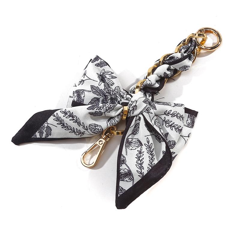 Творческий элегантный большой бант шарф брелок женский рюкзак сумка-тоут багаж подвеска милый автомобиль брелок модный брелок цепочка