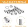 VKKM 360-Piece 304 Stainless Steel Screw Set with Washers & Nuts in M2/M2.5 Multi-Specifications, Essential for Maintenance.