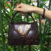 Fashion New Snake Handbag Luxury Brand Design Women Loved Shoulder Tote Bag Ostrich Leather Pouch