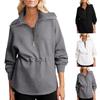 Women's Casual Zip Up Sweatshirts Fashion Trendy Long Sleeve Textured Tops Jackets