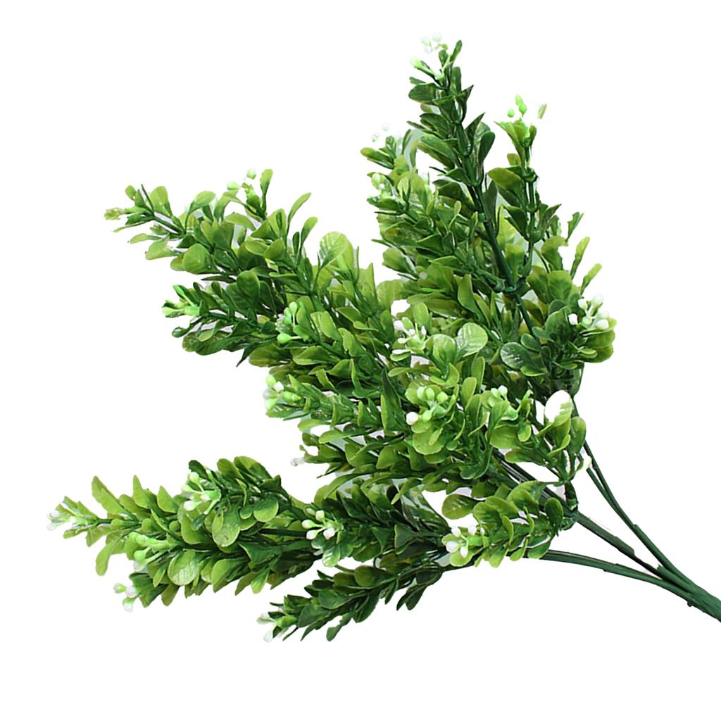 Artificial Flowers Plants Lifelike 7 Branches Plastic Decorative Fake Flowers Leaves for Home Garden Balcony Patio