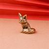 Фигурки лис Декор для дома Статуэтка лисы Креативное украшение Латунная скульптура Свадебный подарок для фотостудии