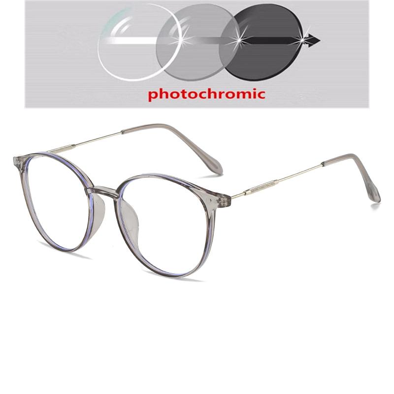 0 -0.5 -0.75 To -4.0 Women Men TR90 Oval Prescription Glasses With Cylinder Literary Nearsighted Glasses For Students Look Far
