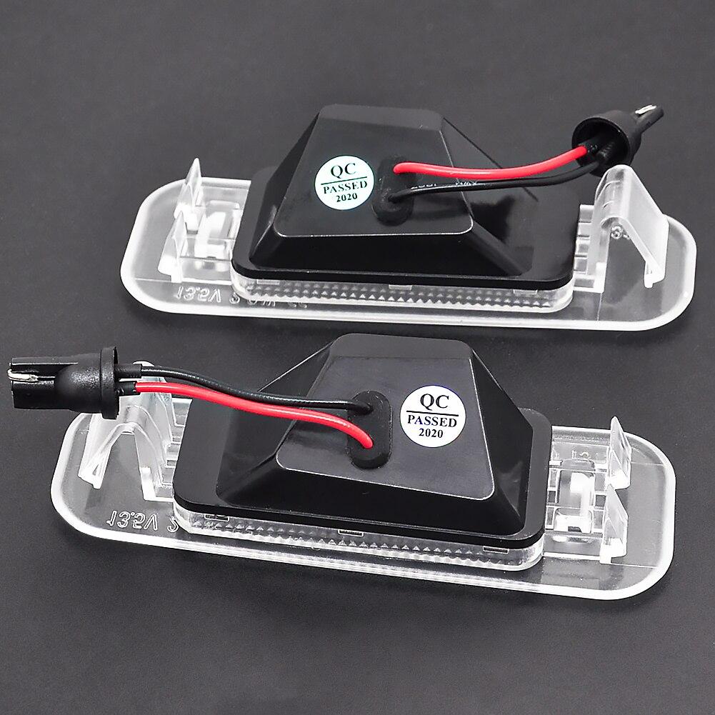 2 шт., задняя часть автомобиля, высокая яркость, белый светодиодный светильник номерного знака, лампа номерного знака для Kia Rio 2005-2011 Rio5 2006-2011