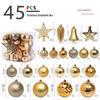 Набор елочных украшений из 45 предметов: Звездные украшения, безделушки и подвески