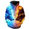 Spring Autumn 3D Wolf Hoodies Men Hooded Animal Wolf Printed Hoodie Sweatshirts Tracksuits Man/Women Jackets Funny Hoody