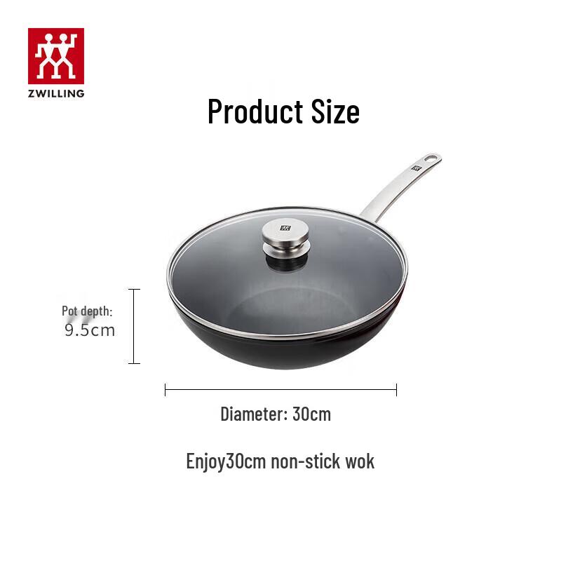 Zwilling Наслаждайтесь 30-сантиметровой антипригарной сковородой вок для жарки