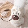 Cute Bear Pattern Winter Puppy Clothes Warm Sleeveless Dog Vest Thickened Comfortable Pet Winter Coat Outdoor Use