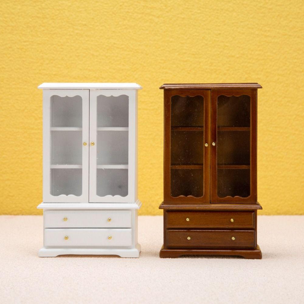 Wooden Miniature Furniture Model 1:12 Doll House Accessories Tiny Pretend Play Toy Toddlers