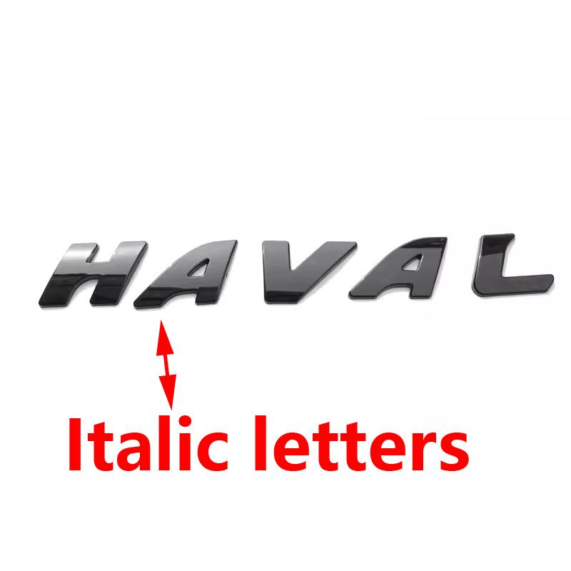 Для Haval H6 GT логотип Автомобильная передняя решетка Черные логотипы Эмблемы для GWM Great Wall Поколение Haval H6 GT
