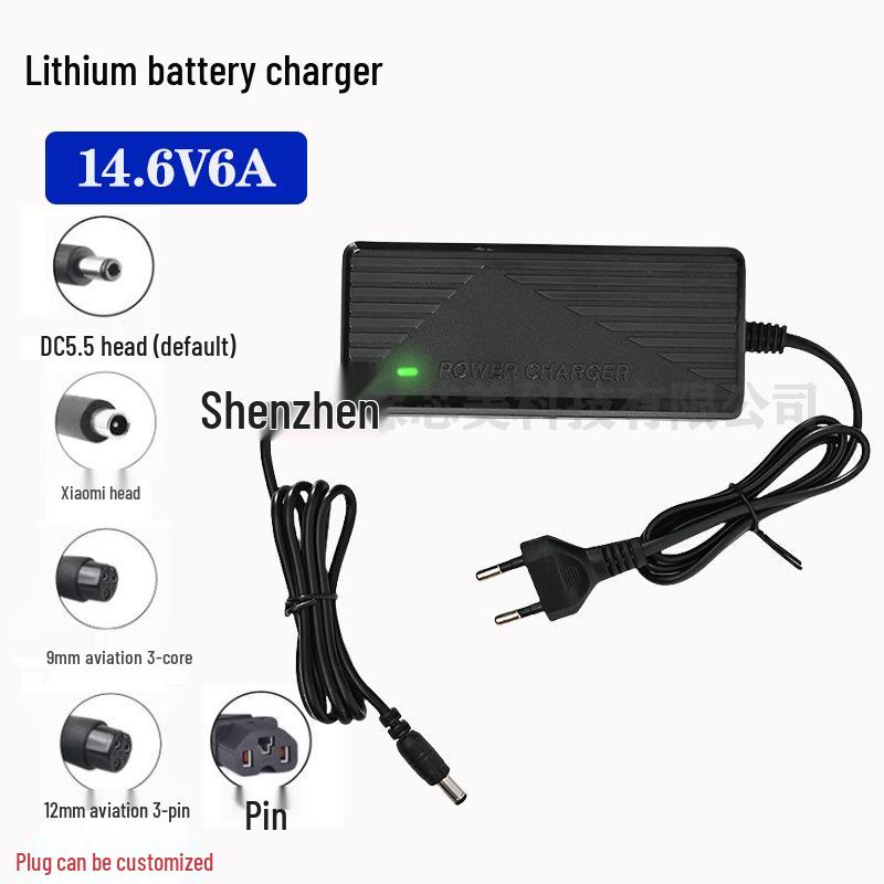 Зарядное устройство для аккумулятора LiFePO4 14,6 В 6 А для аккумуляторной батареи 12,8 В - Четыре последовательно соединенных элемента