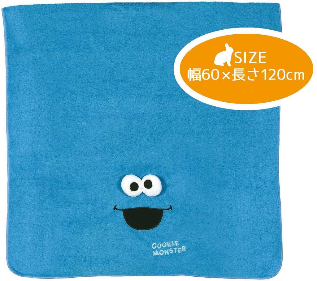 Skater Bath Cookie Sesame 60cm x Absorbent, Quick-Drying Towel, Monster, Street, 120cm, TODR1-A