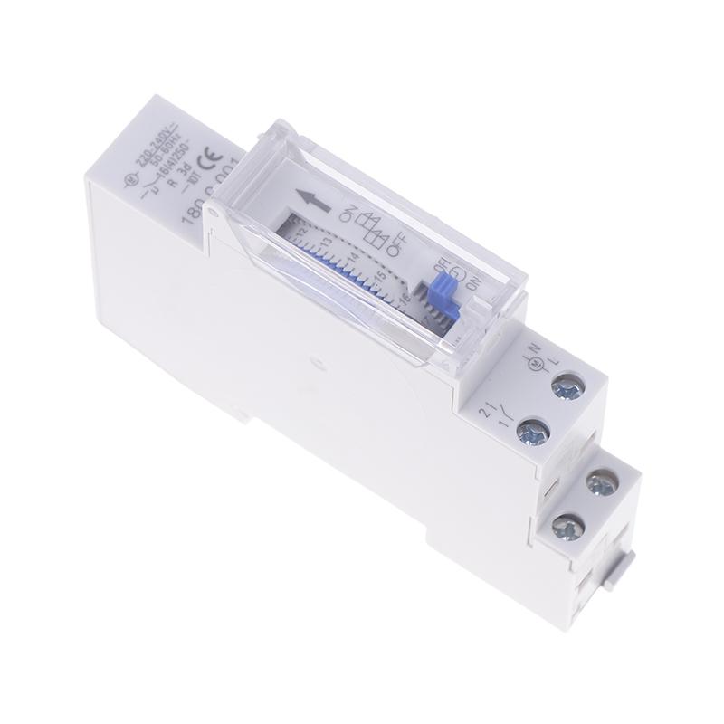 Sul180A 220 В 16 А батарея Din Rail механический таймер переключатель 24 часа реле аналоговый электрический программируемый таймер переключатель