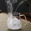 OULOVECO Teapot & Mugs (2 or 4-Piece Set), Heat-Resistant Glass with Strainer, Dishwasher Safe, Stylish, Simple, Nordic Gift, Pitcher, Water Jug,