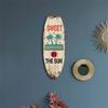 Retro Wooden Surfboard Beach House Decorative Plaque Wooden Sign with Ocean Theme for Home and Office Decoration