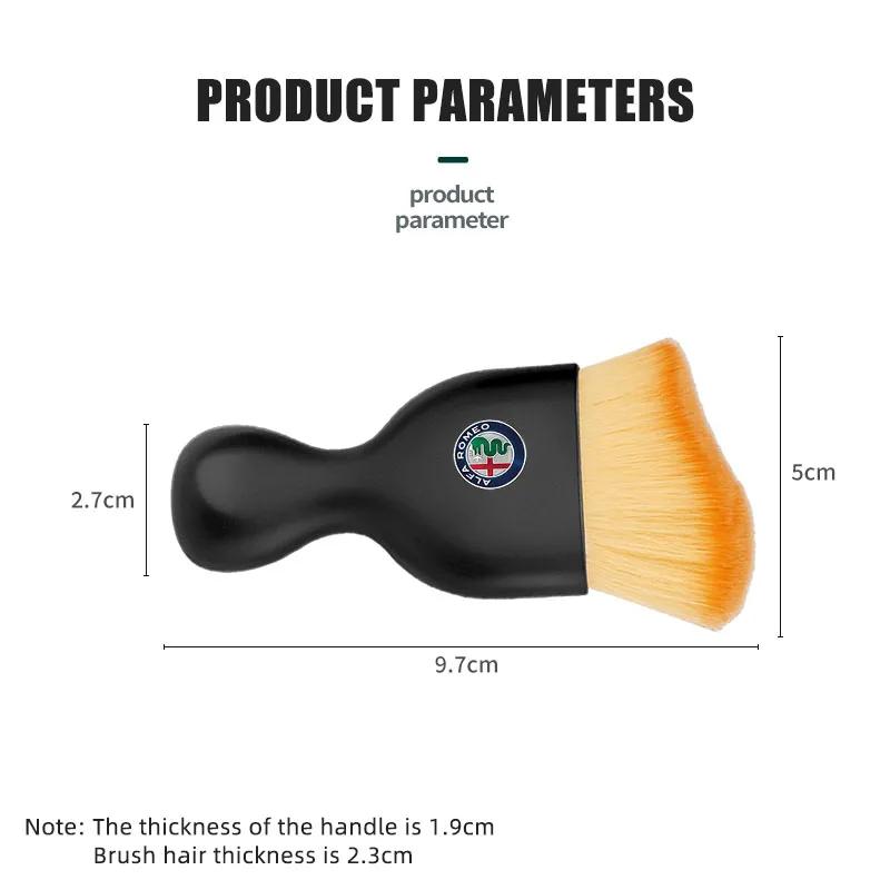 DGJLS1 Car Interior Cleaning Tools Soft Dust Remover Brush For Alfa Romeo 156 159 147 4C 8C 166 Giulia Giulietta Mito Stelvio Spider