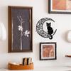 Cat Wall Decor Hanging Decoration 12" Silhouette Metal Art for Corridor Gifts Cats Lover
