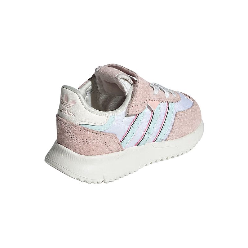 Adidas Originals Retropy F2 Cf El I Comfortable Fashion Slip-Resistant Durable Low-Top Walking Shoes Baby Shoes Pink White JR7992