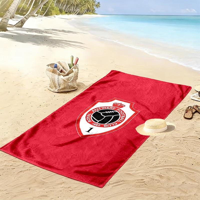 Royal Antwerp Fc Print Beach Towel Large Soft Quick Dry Towel For Beach Camping Swimming