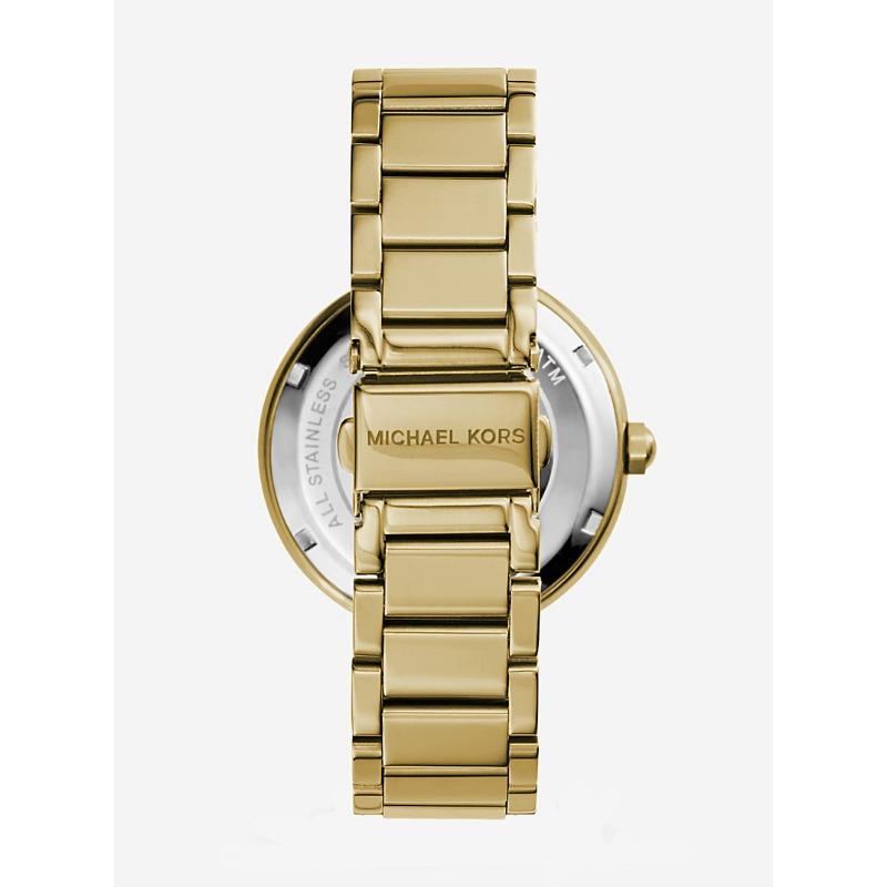 Michael Kors Золотистые часы Parker с паве MK5784