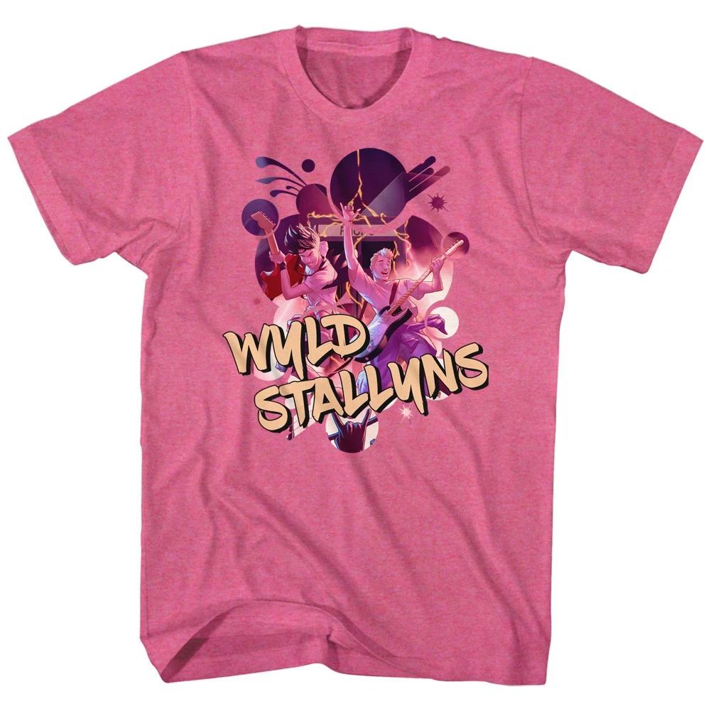 Bill & Ted's Excellent Adventure Movie Wyld Stallyns Cartoon Live Men's T shirt