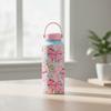 1 л Изолированная бутылка для воды Портативная Цветочная Термокружка Посуда для напитков Уличная Изолированная кружка Бытовая