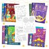 16/32/64PCS Ramadan Coloring Books Gold Moon Fillers DIY Painting Drawing Book Children's Gift Graffiti Book for Party Supplies