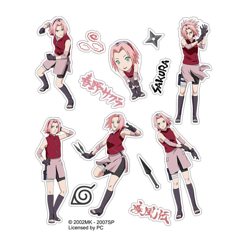 Водонепроницаемые многоразовые наклейки Naruto Акацуки и Какаши - Оригинальный товар