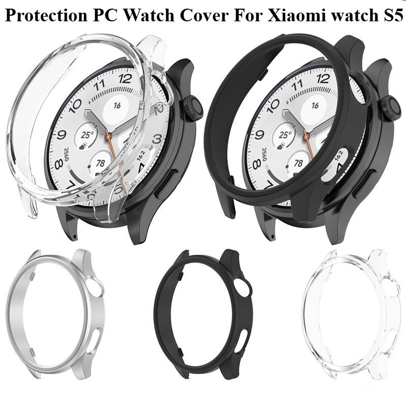 Защитная крышка для часов PC Watch для Xiaomi watch S5 Полая твердая защитная крышка из поликарбоната Защита для корпуса часов Xiaomi watch S5 Декор