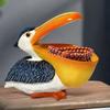 Nordic Animal Bird Figurine Pelican Jewelry Key Storage Creative Resin Toucan Statue Home Living Room Office Table Decoration