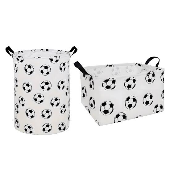 Yousheng Складная корзина для белья большой вместимости, складная корзина для одежды с ручками, принт футбольного мяча, корзина для хранения белья, детских игрушек, для детской