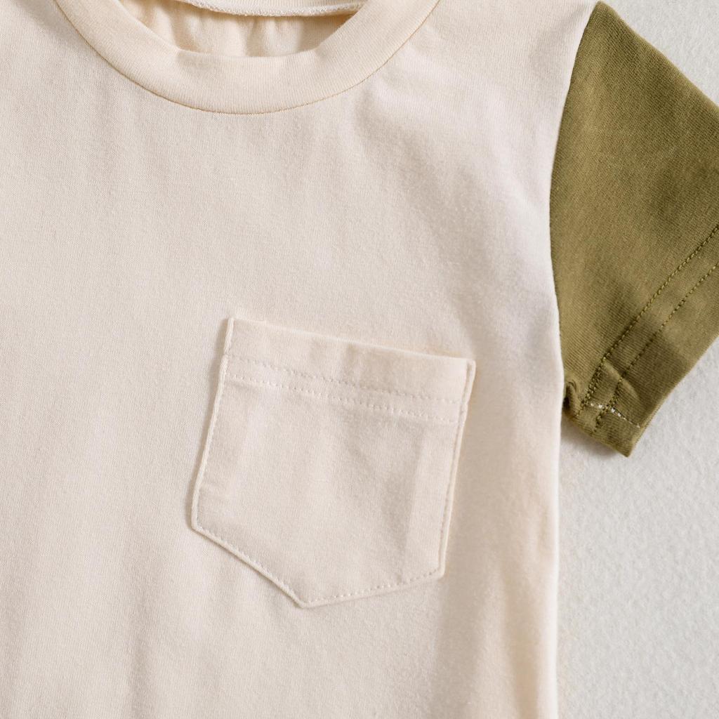 Summer Outfit One Piece Clothes Infant Newborn Baby Boy Romper Jumpsuit Short Sleeve Bodysuit Overalls Patchwork Shirt