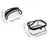 Clutch Pouch Transparent Makeup Bag PU Leather Swimming Small Bag Clear PVC Handbag  Travel