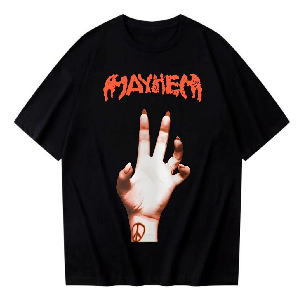 2026 Lady Gaga Mayhem New Album T Shirt Fashion Y2K Vintage Unisex Women T Shirts Hipster Oversized Cotton Tshirt Gifts Streetwear