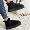 Модные новые зимние женские сноубутсы, плюшевые теплые, нескользящие, водонепроницаемые, женские балетки, кроссовки, повседневные слипоны, женские ботильоны, zapatos mujer
