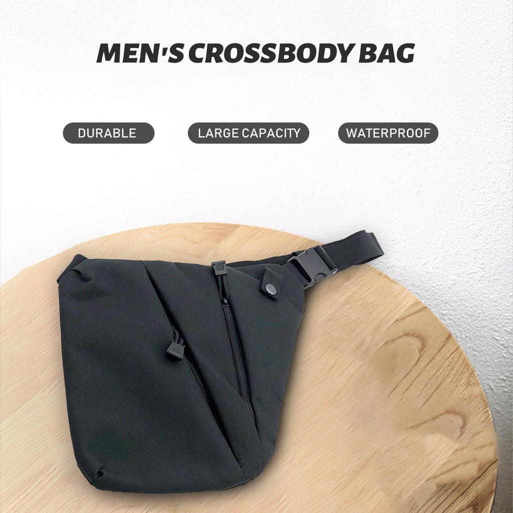 Мужская сумка через плечо Сумка для хранения Водонепроницаемая левая и правая сумка через плечо Сумка на груди Сумка-мессенджер