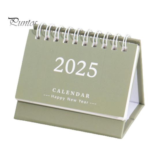 2025 Настольный календарь с откидной крышкой, календарь-спираль, планировщик расписания, список дел, блокнот, органайзер для управления временем, школьные принадлежности для дома и офиса