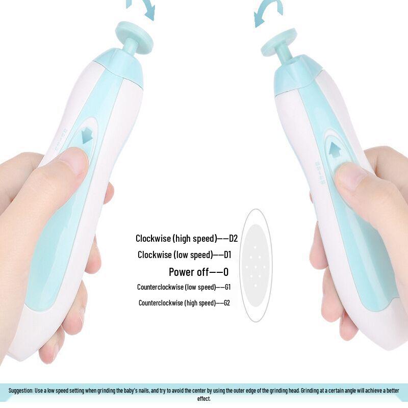 Newborn Safe Electric Nail Trimmer and Anti-Pinch Clipper