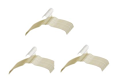 MAWA x seiei Оригинальные вешалки для белья seiei Original MAWA Hangers с тонкой нержавеющей сталью Идеально для стирки [Вешалки MAWA, Золотой, Набор из 30 штук,